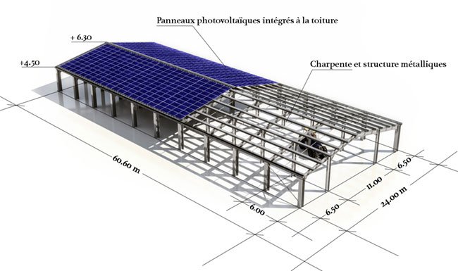 hangar de 1454m�