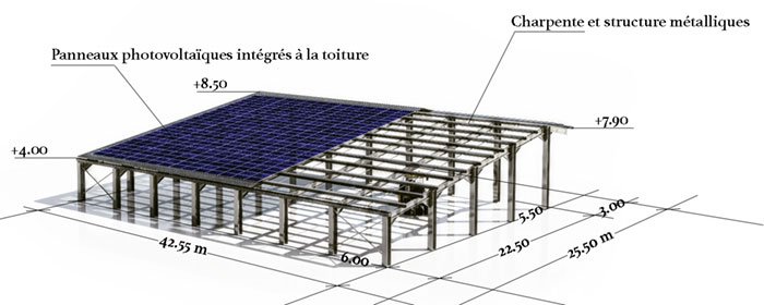 hangar de 1085m�